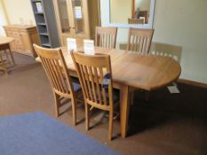 Morena Oak Range D-End Table and Chairs