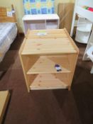 Pair of Pine Natural Lacquer Bookcases