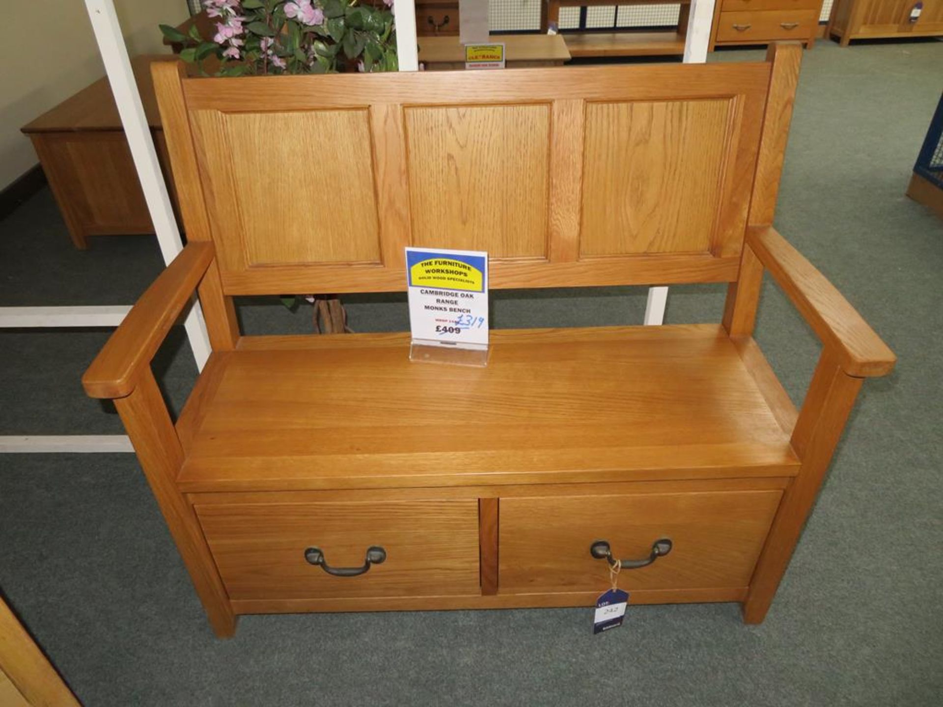 Cambridge Oak Range Monks Bench