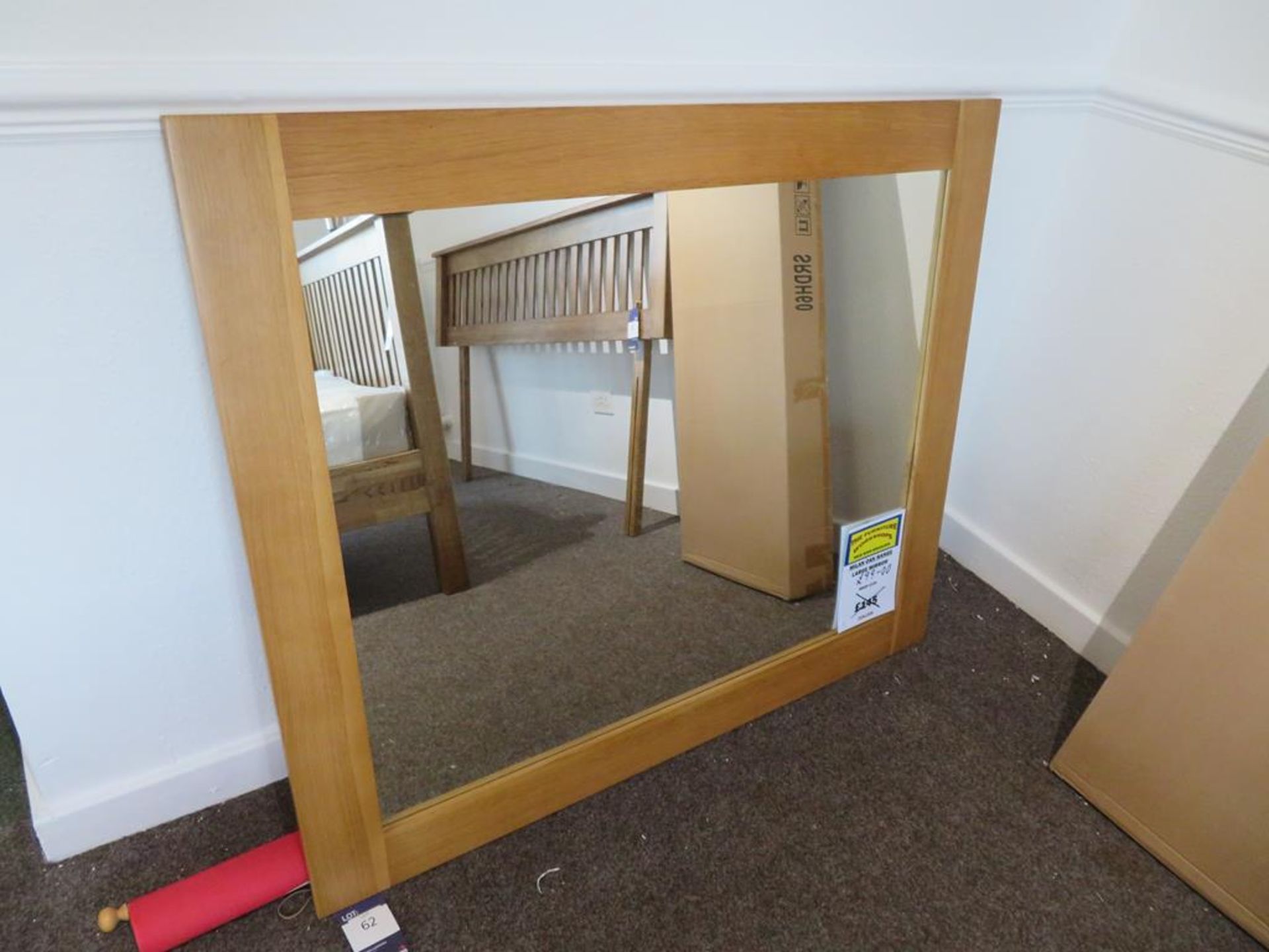 Milan Oak Range Framed Mirror