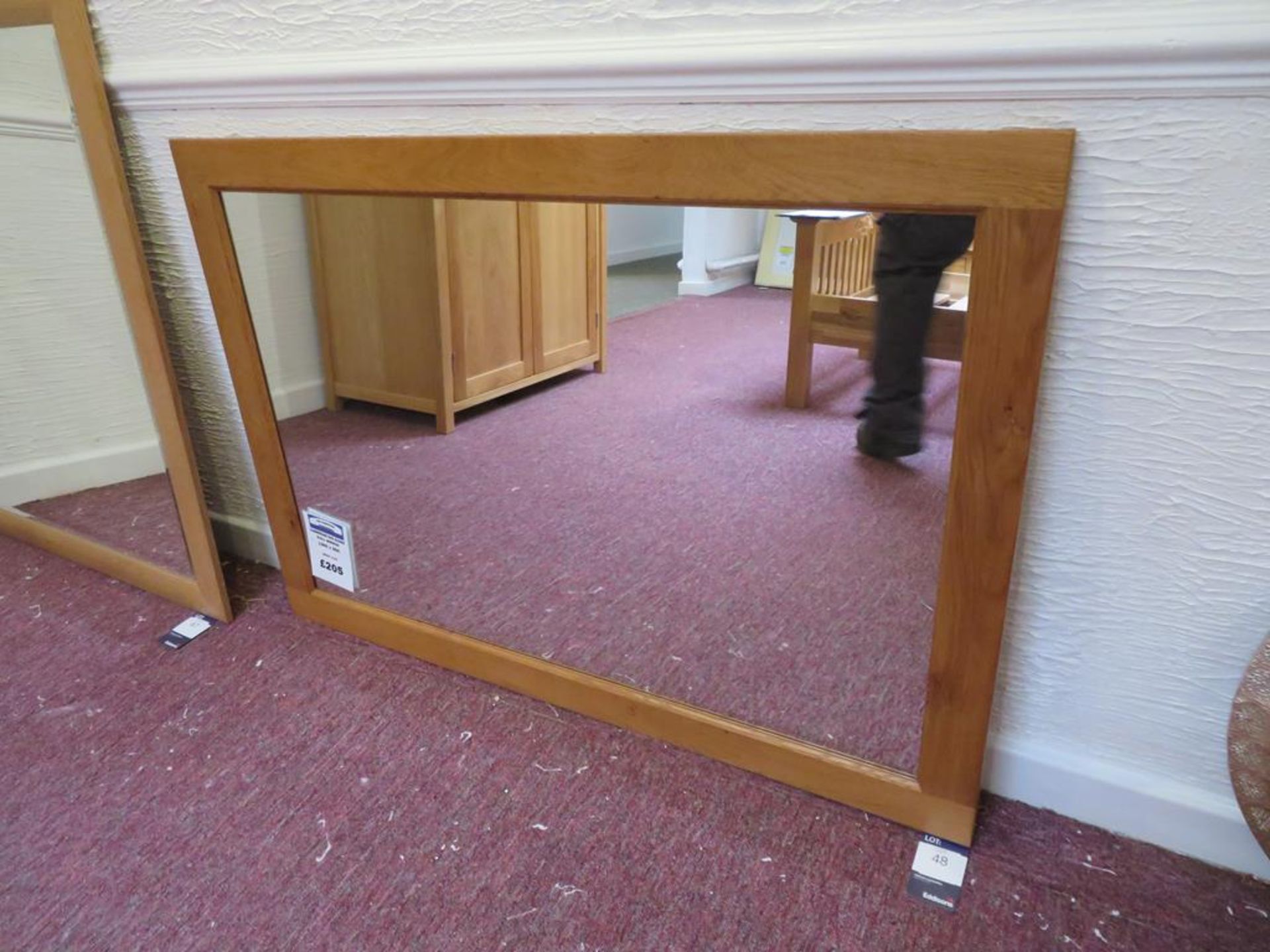 Cambridge Oak Framed Wall Mirror