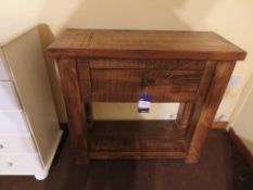 Rustic Oak Console Table