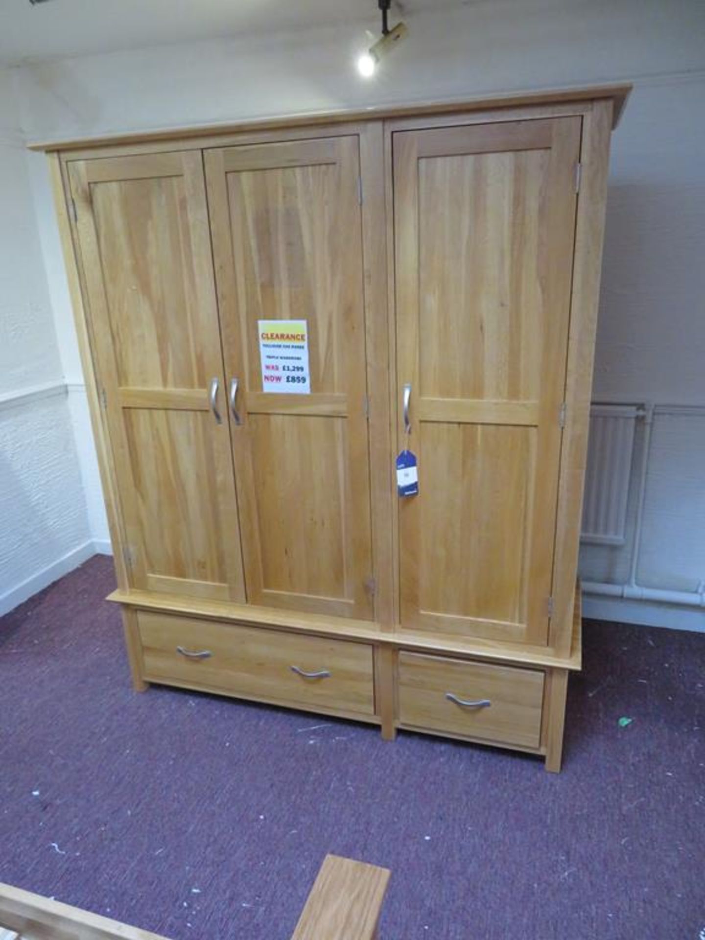 Toulouse Oak Range Triple Wardrobe