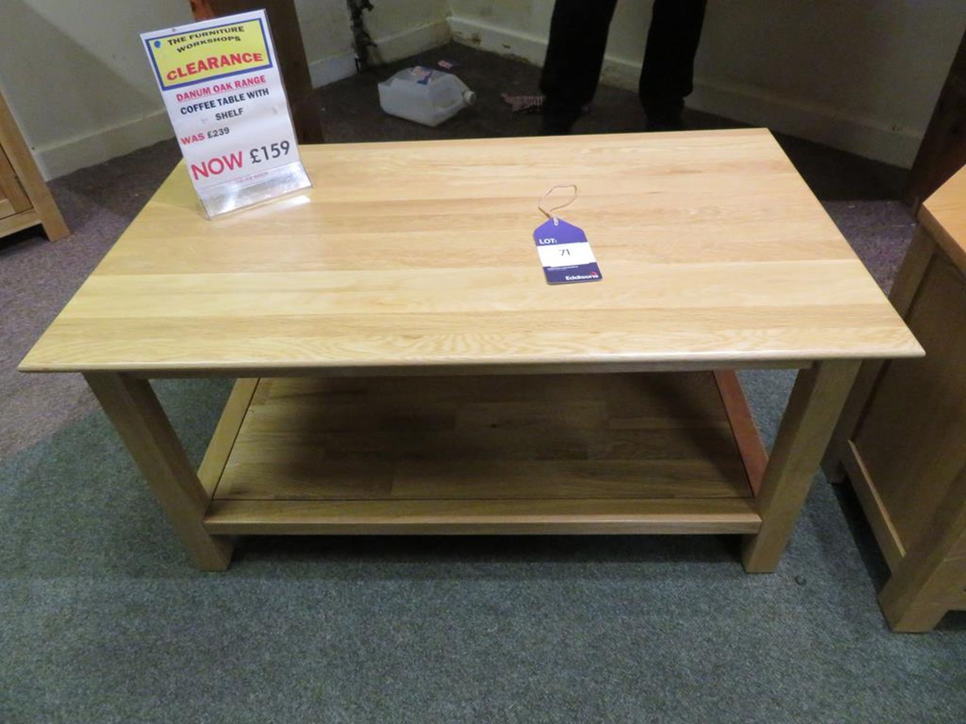 Danum Oak Coffee Table with Shelf