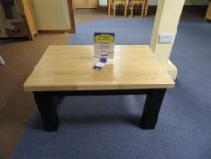 Oak Block Top Coffee Table