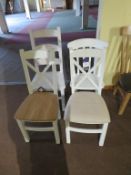 White Painted Assorted Chairs