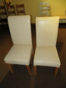 Cream Leatherette Chairs