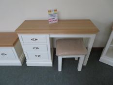 Wordsworth Oak Range Dressing Table and Stool