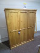 Country Pine Range Triple Wardrobe