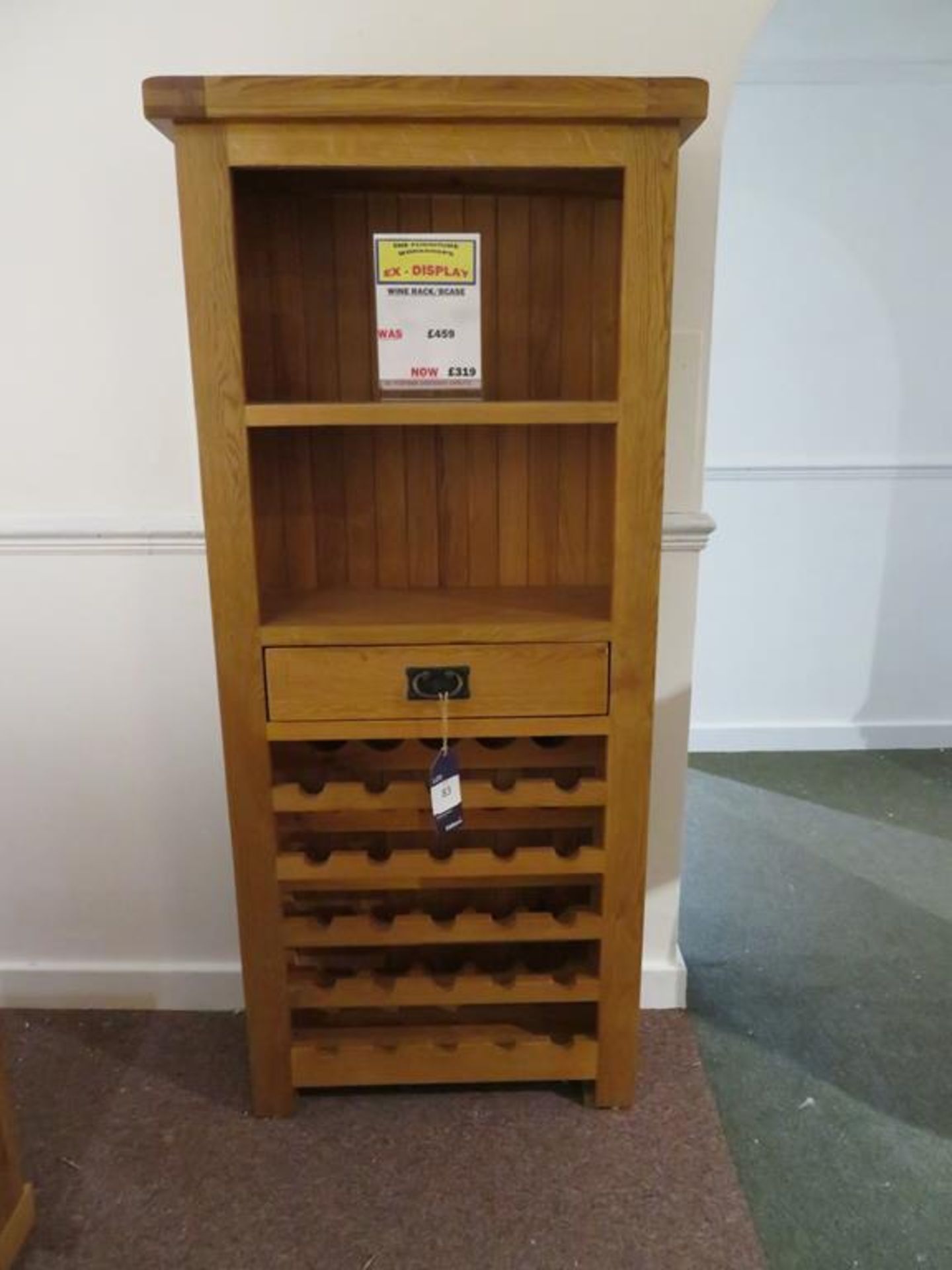 Oak Wine Rack/Bookcase