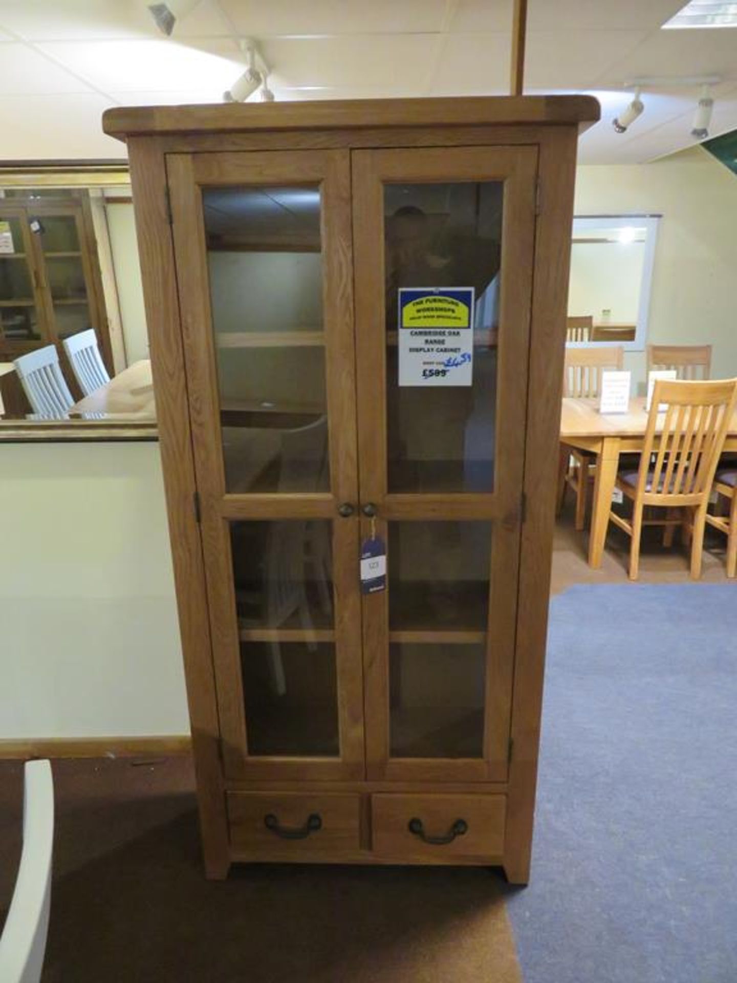 Cambridge Oak Range Display Cabinet