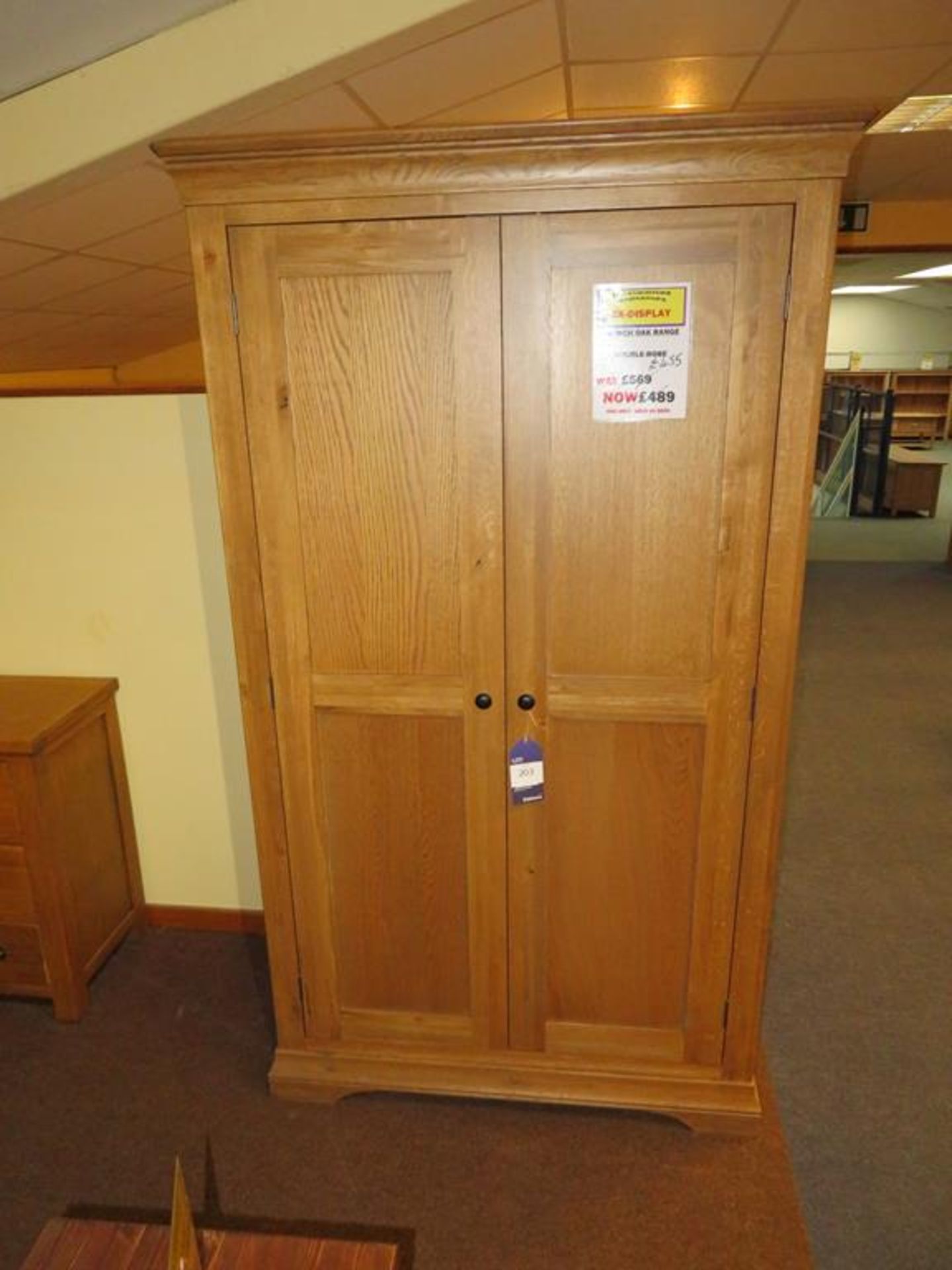 French Oak Range Double Wardrobe