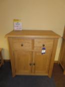 Oak Two Door Over Two Drawer Sideboard