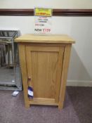 Oak One Door Bedside Cabinet