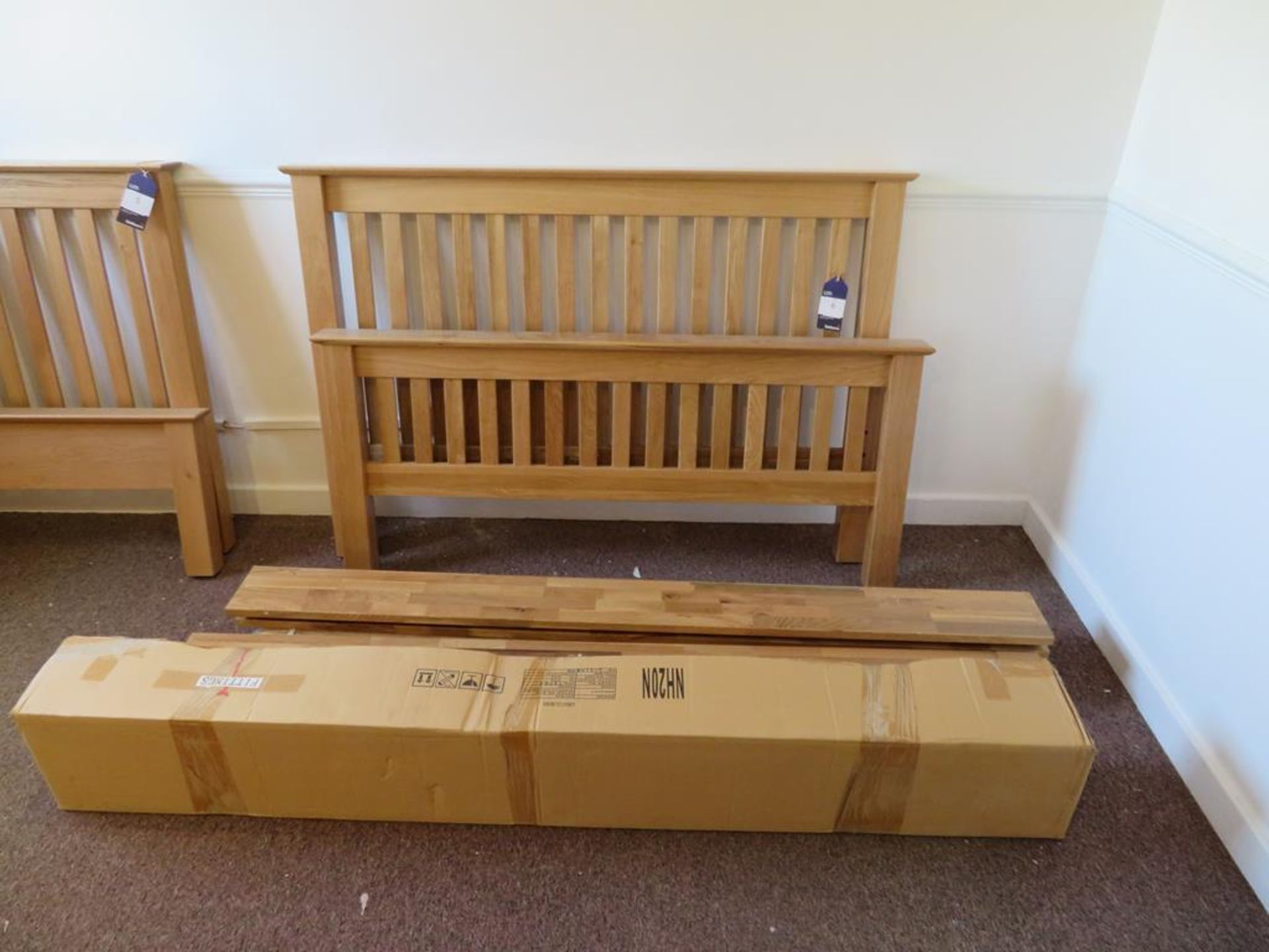 DP-Oak 4'6" Bed Frame