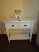 Wicker Range Two Drawer Console Table