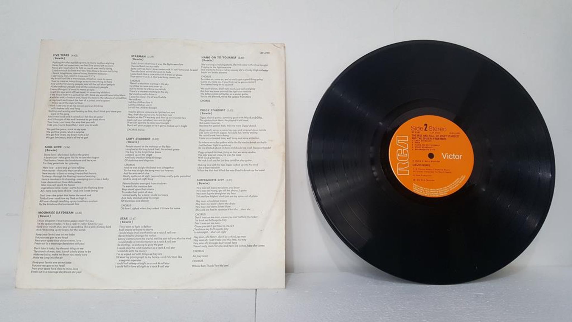 David Bowie 'The Rise and Fall of Ziggy Stardust and the Spiders from Mars' LP - Image 4 of 4