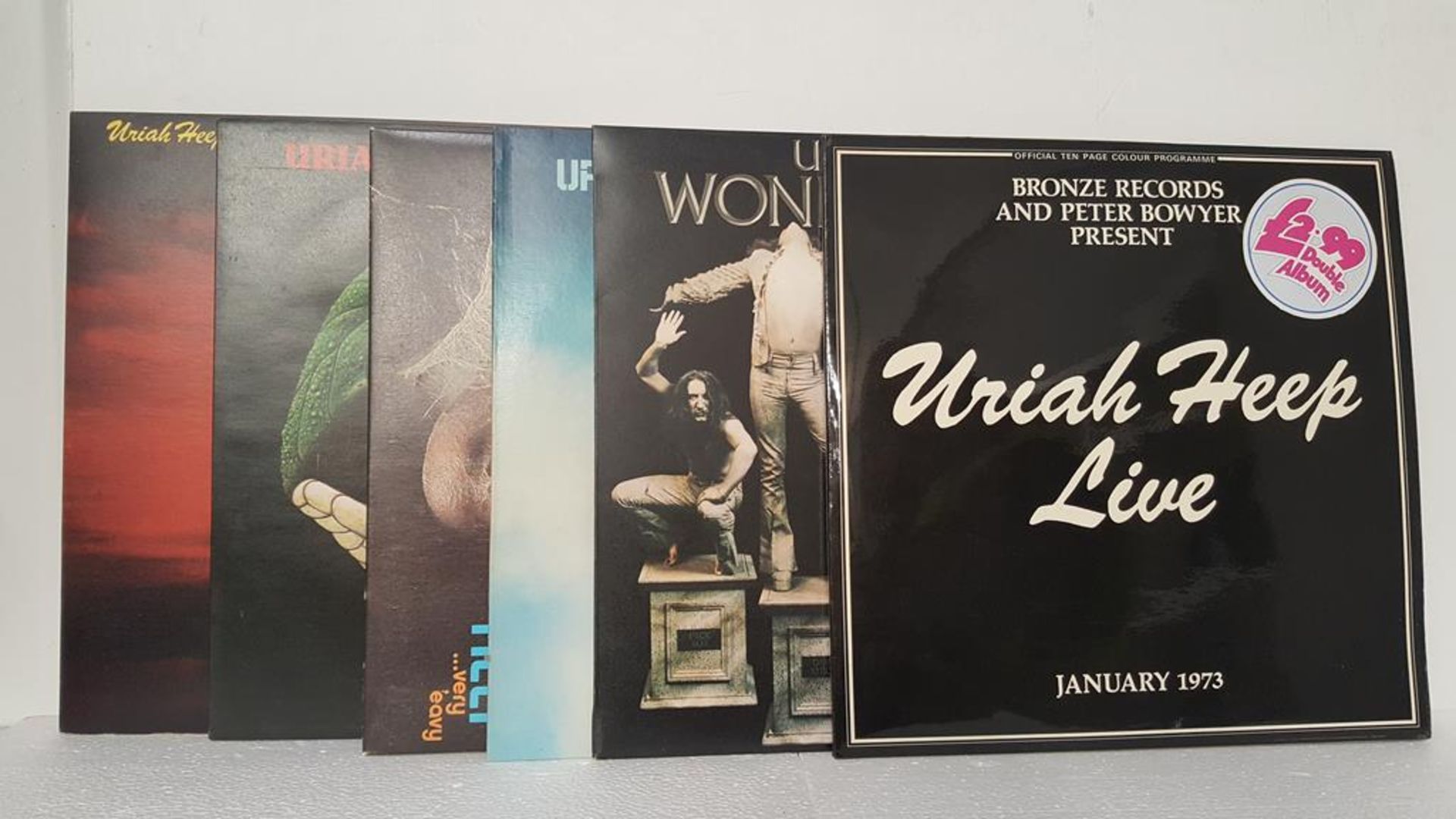 5 x Uriah Heep LPs