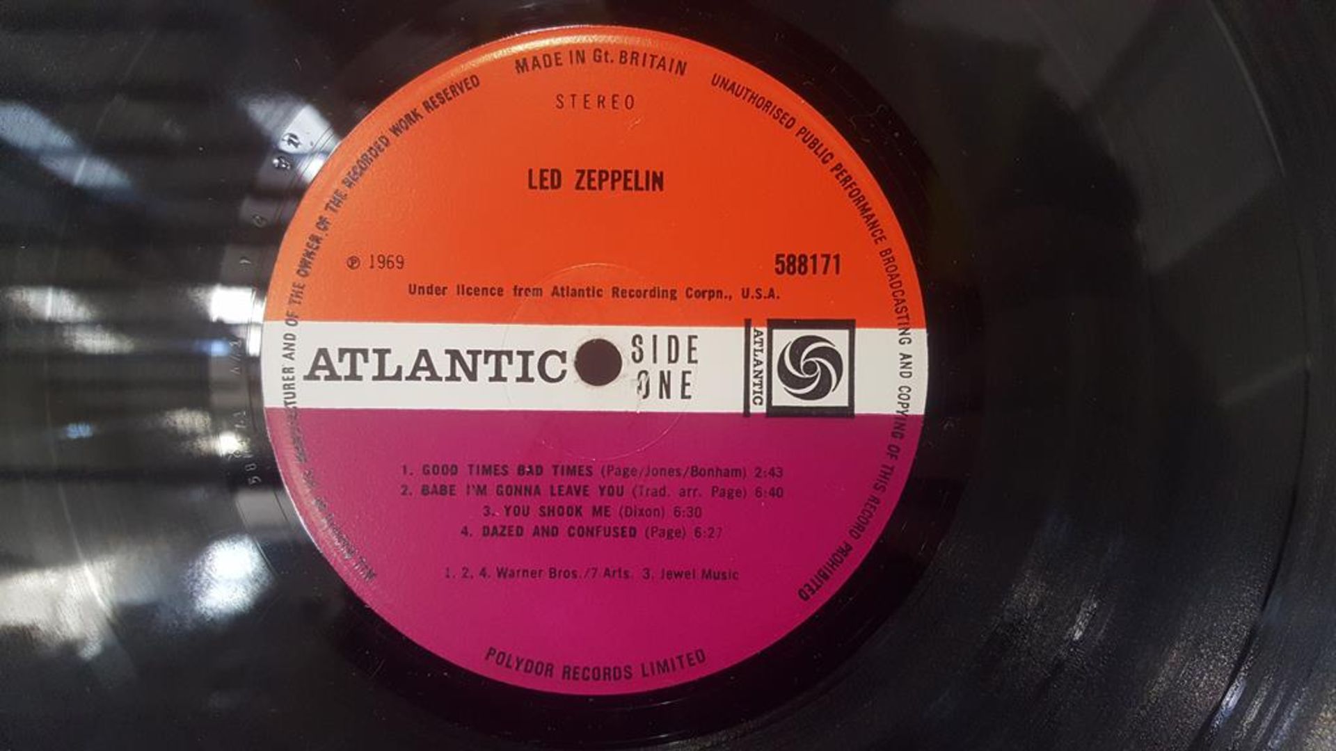 Led Zeppelin LP 2nd Press - Image 4 of 6