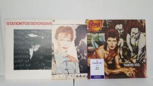 David Bowie 'Diamond Dogs', 'Scary Monsters' and 'Station to Station' LPs