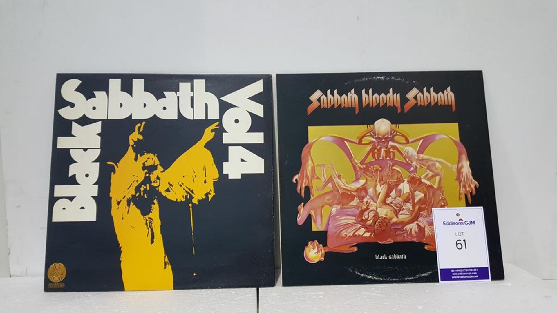 2 x Black Sabbath LPs