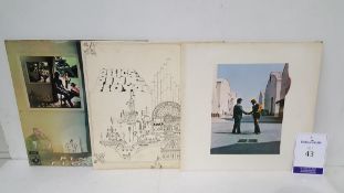 3 x Pink Floyd LPs