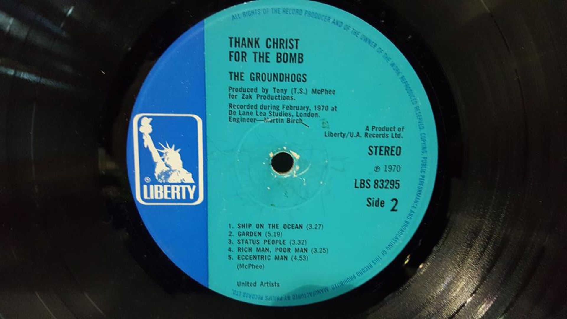 Groundhogs 'Thank Christ for the Bomb' LP in Gateleg Sleeve, 1st pressing with Blue Label - Image 7 of 7