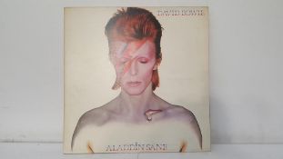 David Bowie 'Aladdin Sane' LP with signed Fan Membership Leaflet