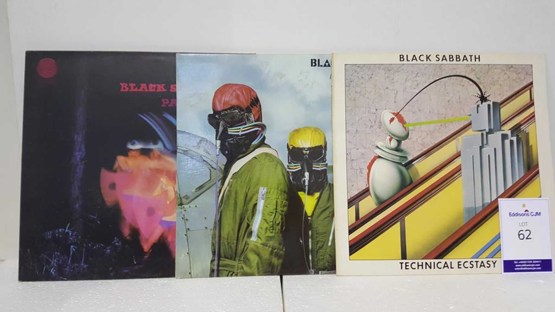 3 x Black Sabbath LPs