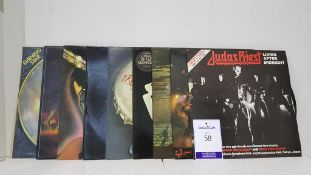 9 x Judas Priest LPs/EPs