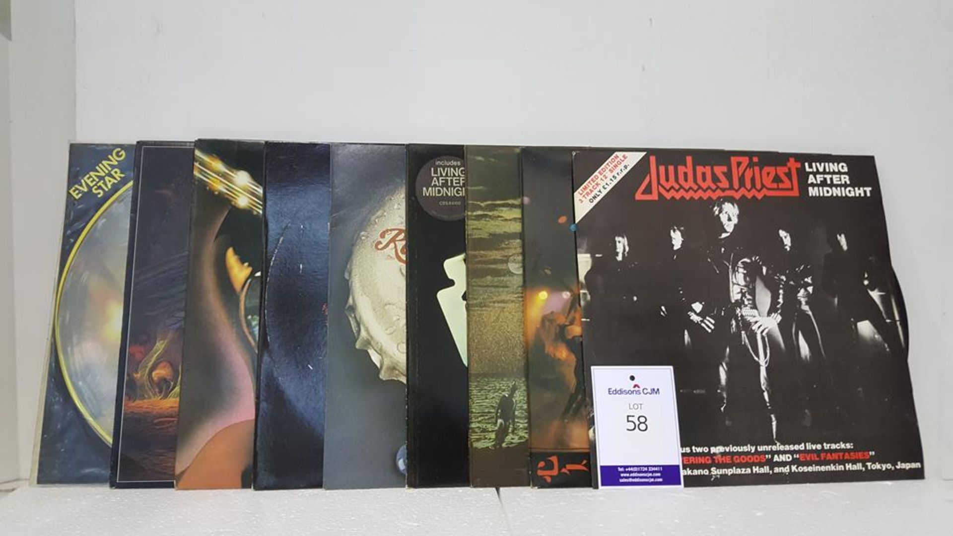 9 x Judas Priest LPs/EPs