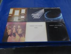 Six various Emerson, Lake and Palmer albums