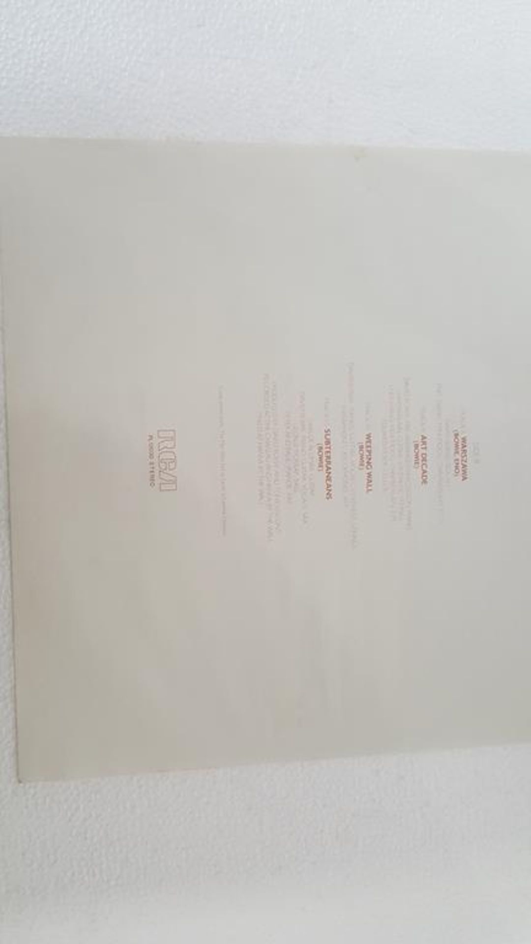 David Bowie 'Low' LP - Image 6 of 6