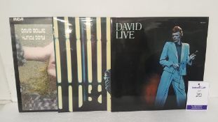 David Bowie 'Hunky Dory', 'Stage' and 'Live- at the Tower Philadephia' LPs