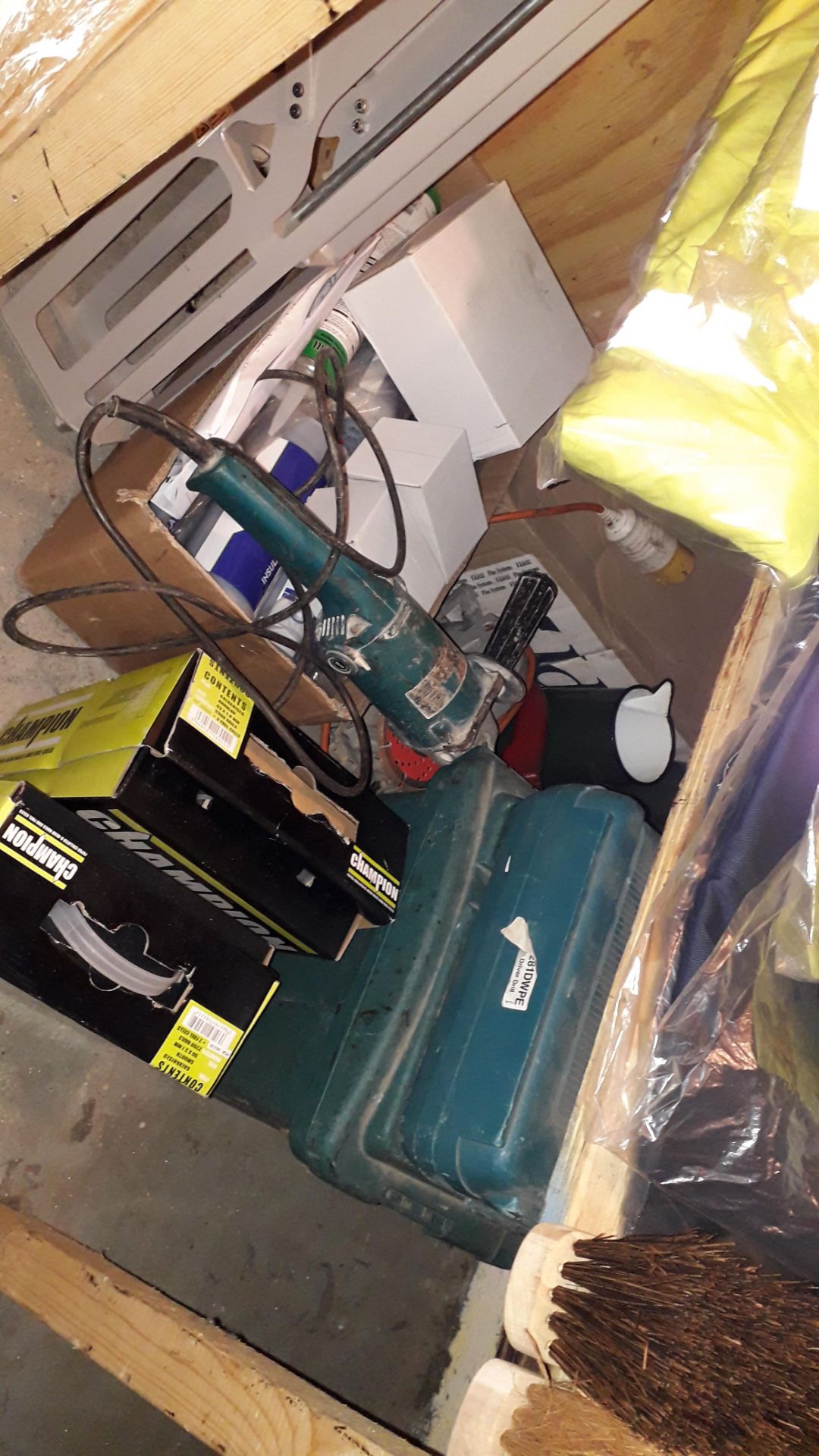 Contents of Store Room to include, 2 x 110v Circular Saws, Powerpush 7000 Battery Powered Mastic - Image 6 of 7