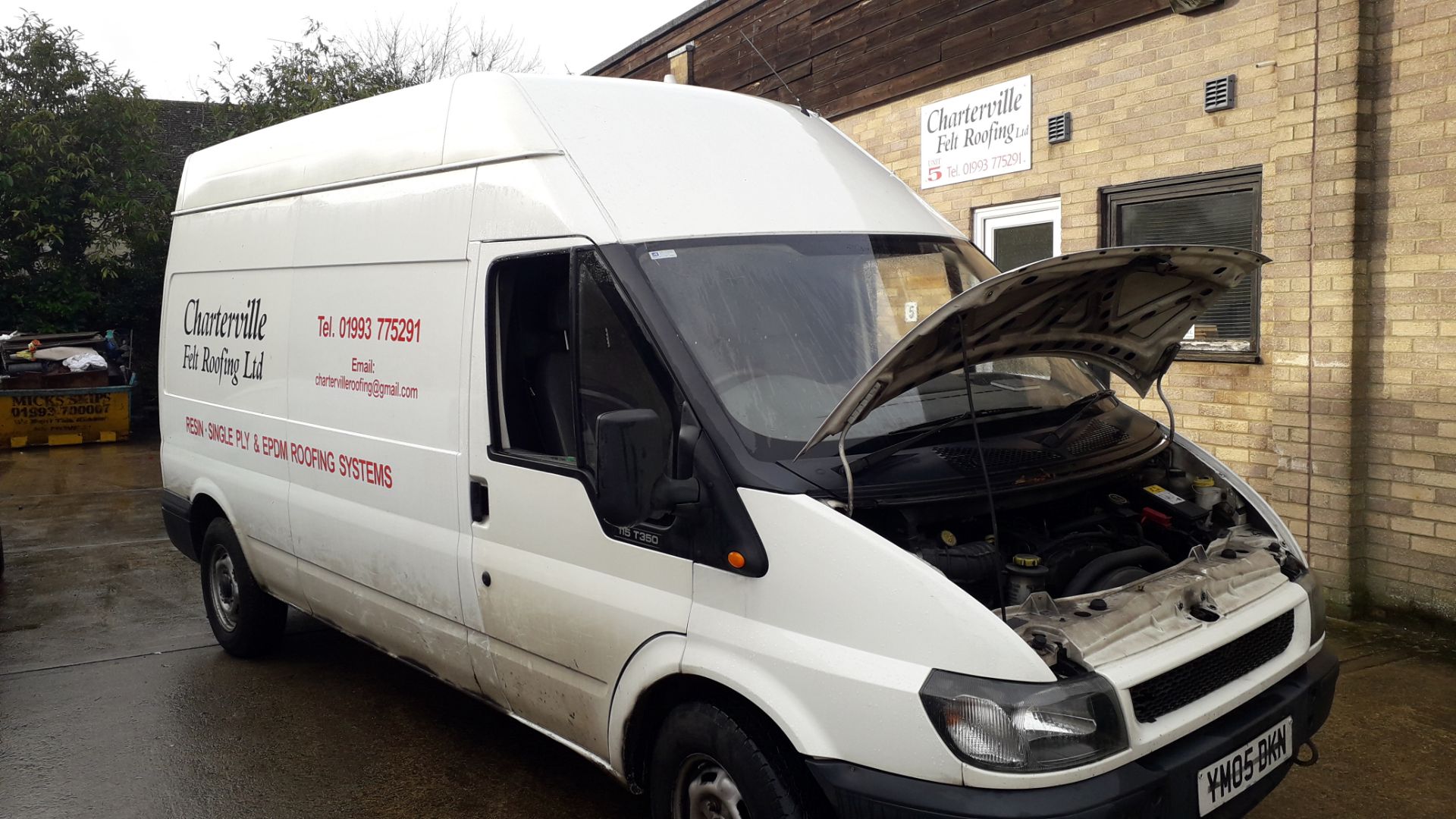 Ford Transit T350 LWB Panel Van, Registration YM05 DKN, Odometer 243,066 miles, MOT expired, V5 - Image 8 of 12