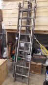 1 x Twin Extension Ladder, 1 x Triple Extension Ladder