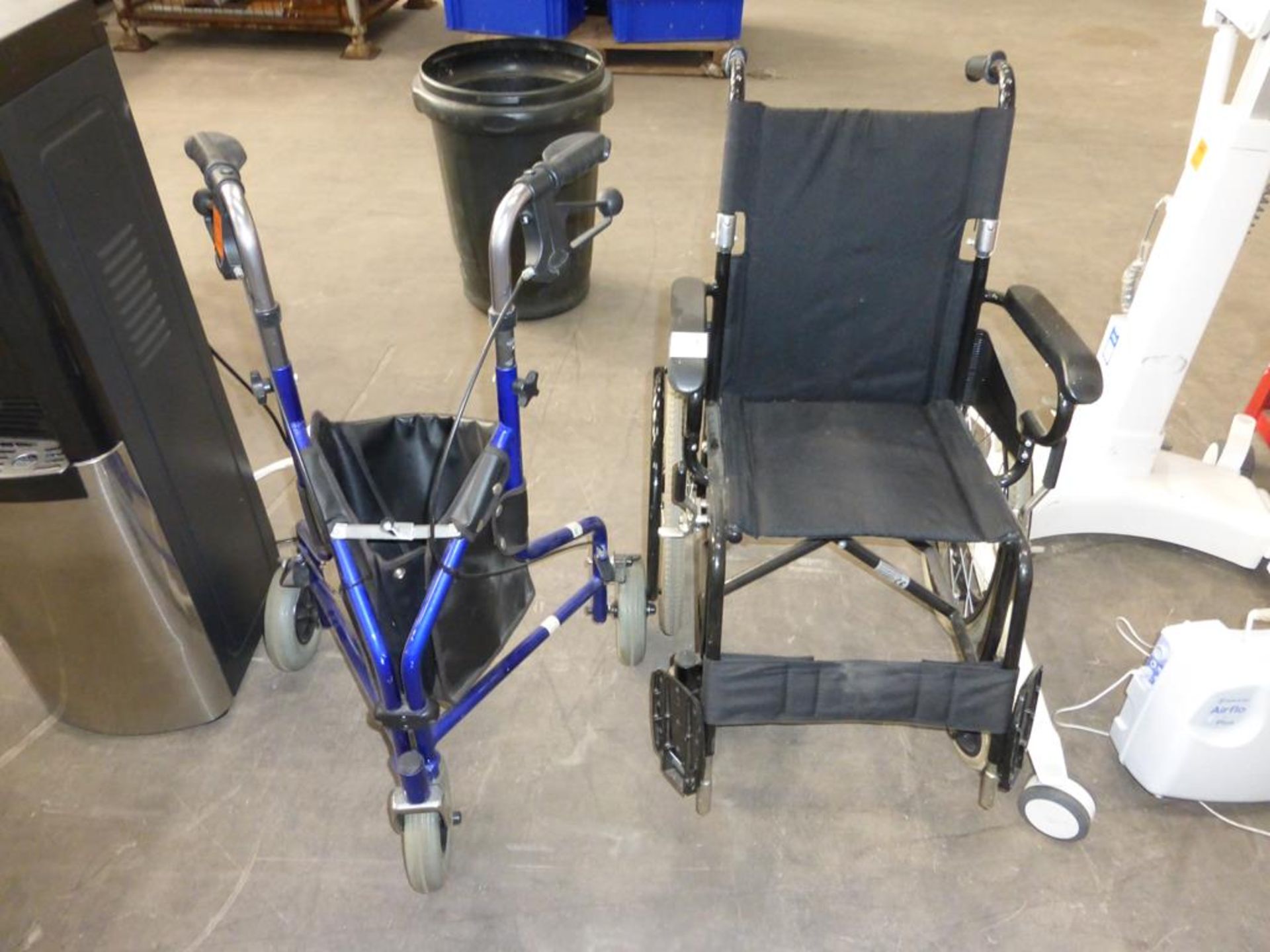 Wheelchair and Three Wheel Rollator