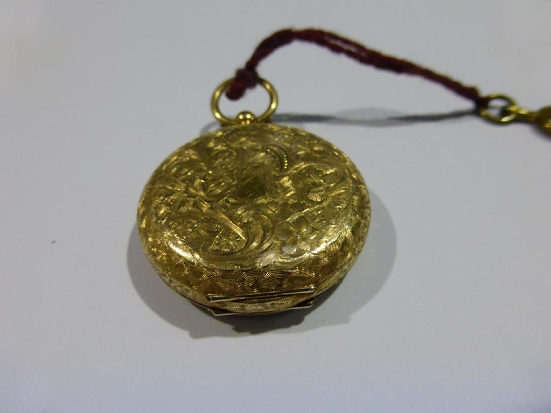 A 14ct Gold Fob Watch - Image 3 of 6