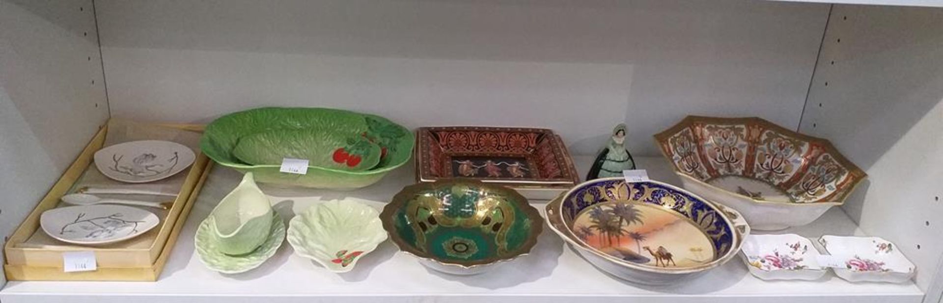 Shelf of Assorted Ceramics