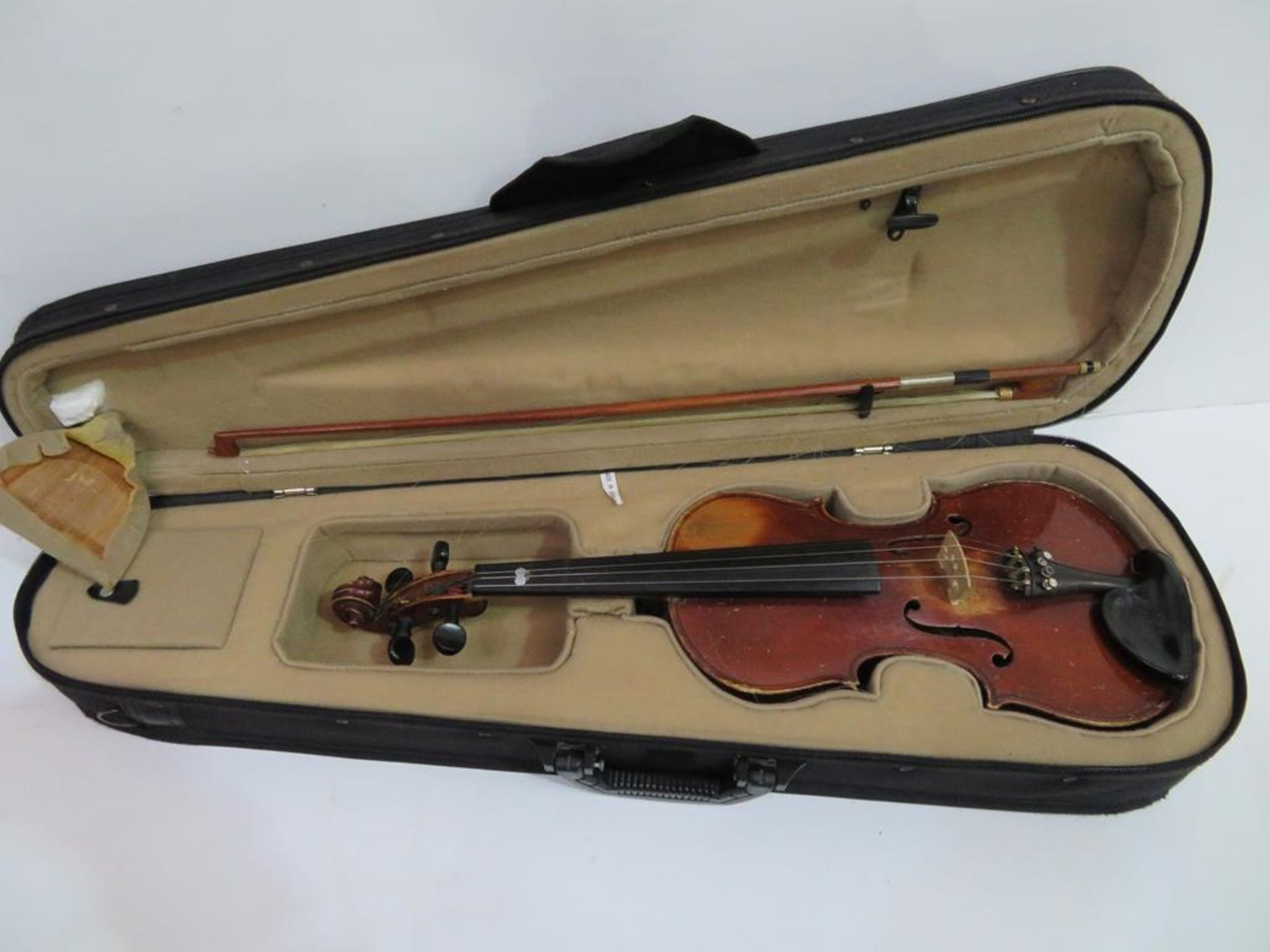 Three cased 3/4 size Violins to include two 'Lark' and one 'The Maidstone Murdoch & Co London E.C' - Image 7 of 16