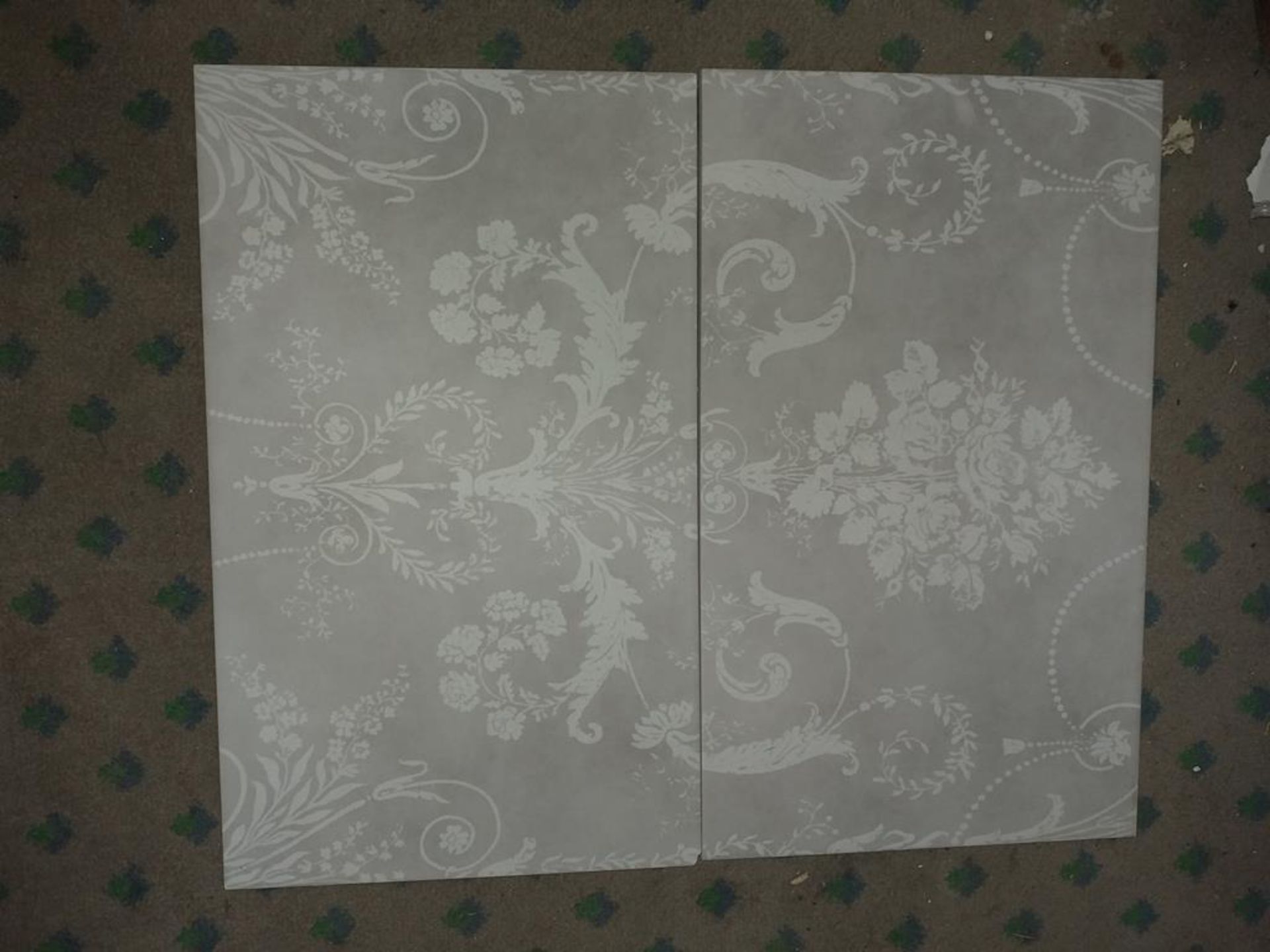 Laura Ashley Josette Dove Grey Décor Tiles - Image 2 of 6