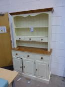 A Partially Painted Pine Welsh Dresser
