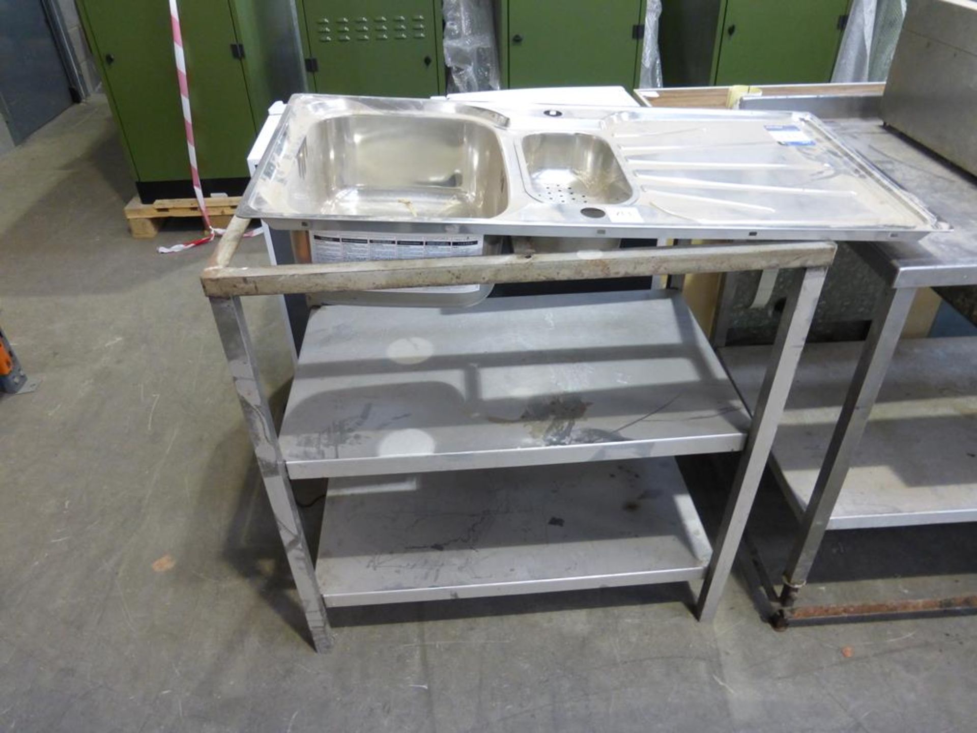 Stainless Steel Sink with Undershelf Support Table