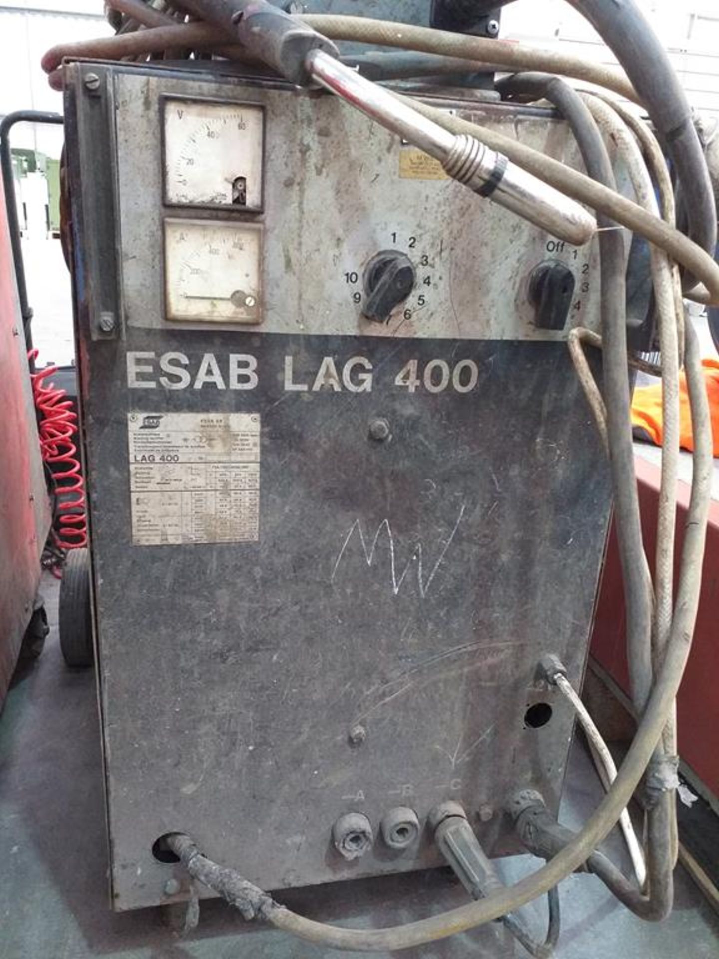 An ESAB Lag 400 3PH Welder complete with Wire Feed - Image 3 of 5