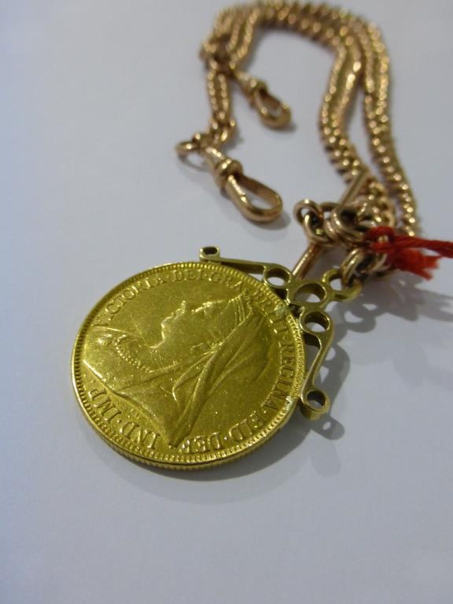 An 1893 Double Sovereign in 18ct Gold Mount - Image 4 of 4