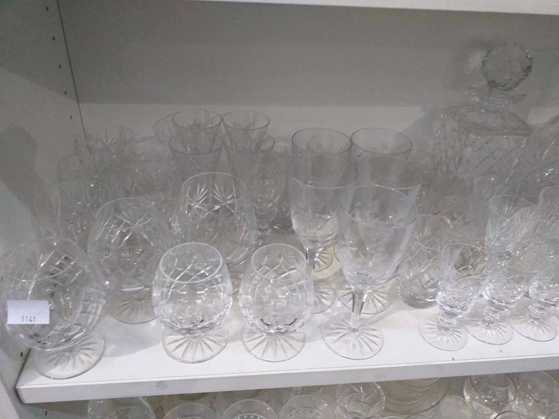 Two Shelves of Glassware & Metalware - Image 2 of 5