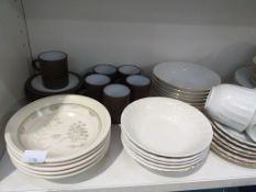 Two Shelves of Assorted Ceramics