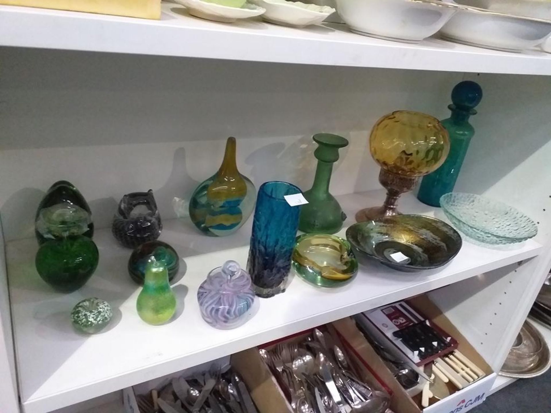 A Shelf of Glassware