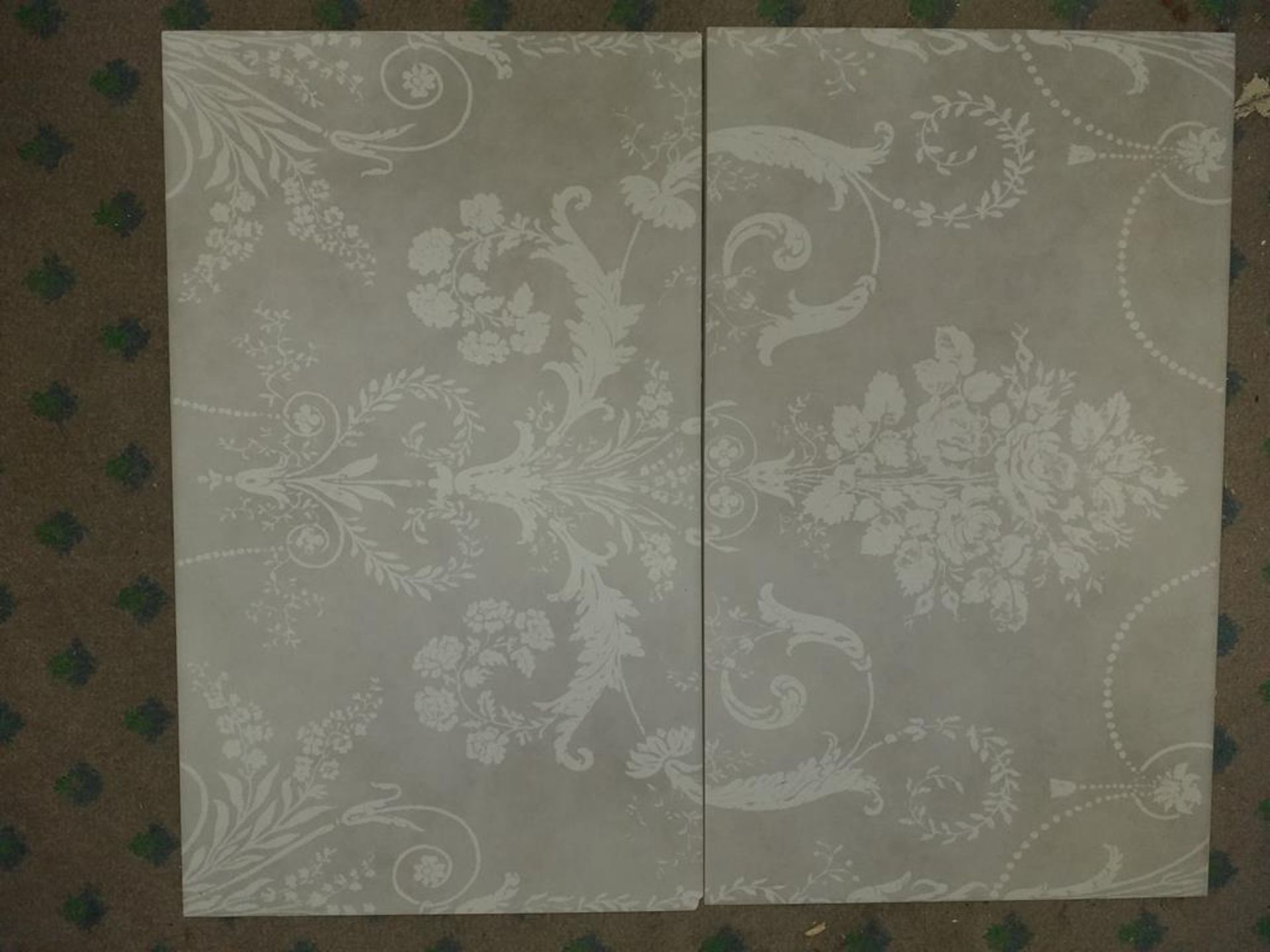 Laura Ashley Josette Dove Grey Decor Tiles - Image 2 of 6